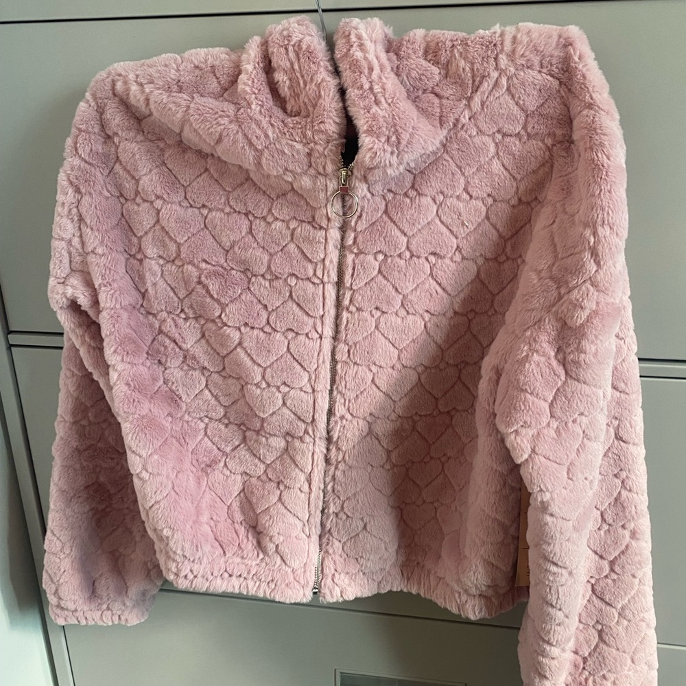 Almost Famous Plush heart stick sweater